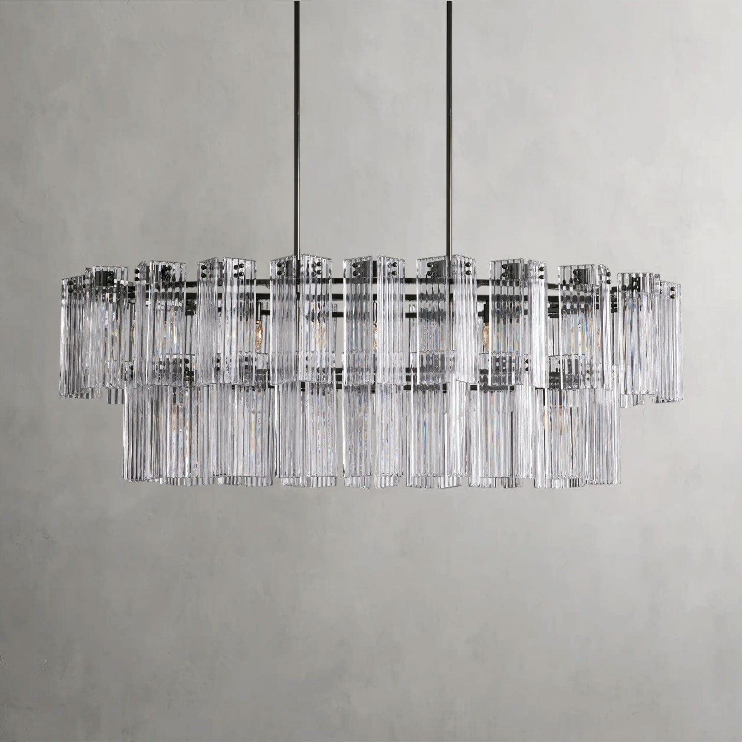 Delsie Oval Chandelier 51", 63", 72"