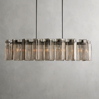 51" / Bronze / Smoke Delsie Oval Chandelier 51", 63", 72"