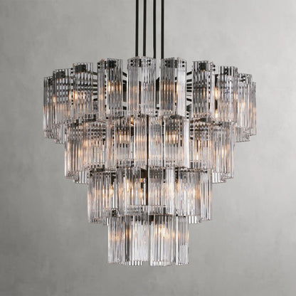 48" / Bronze / Clear Delsie Round Chandelier 38", 48", 60"