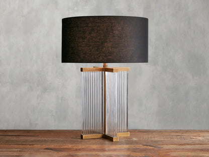 Brass / Clear / Black Delsie Table Lamp