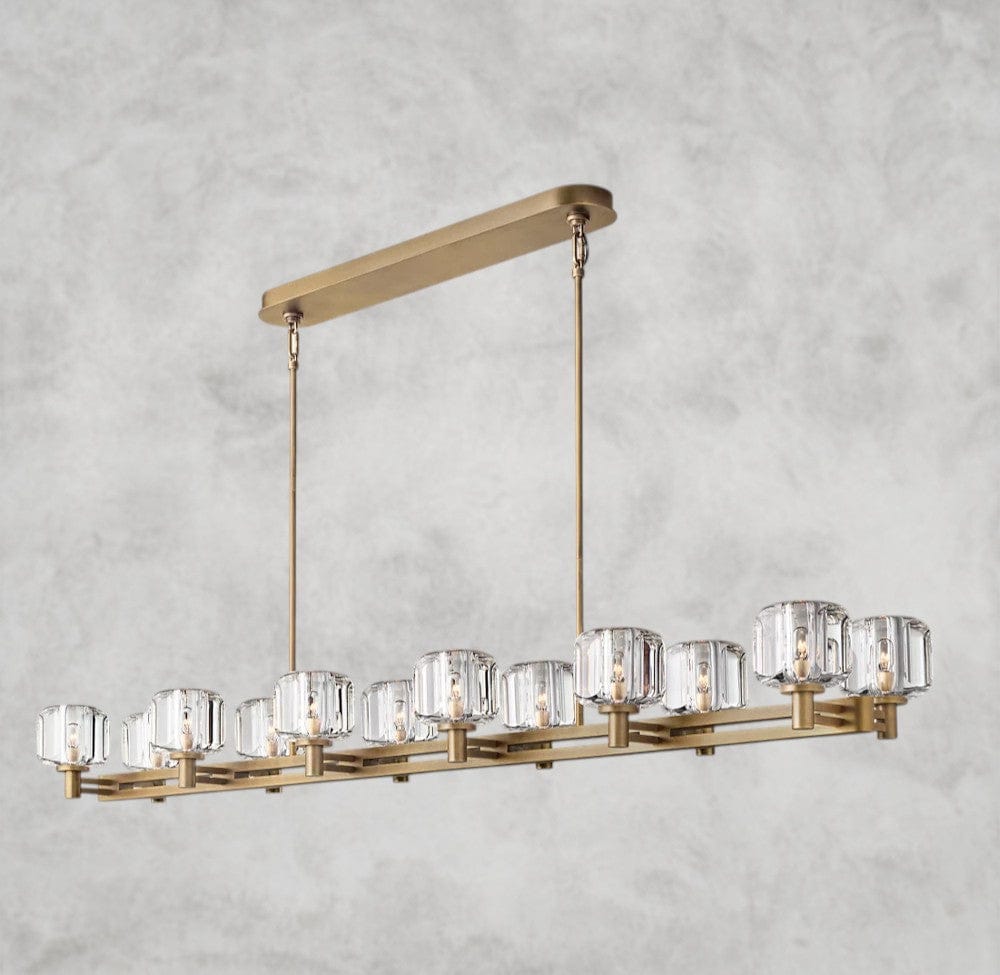 Demaret double Linear chandelier 54", 72"