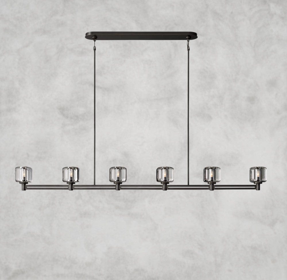 72" / Bronze Demaret Linear Chandelier 54", 72"