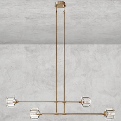 72" / Brass Demaret Mobile Linear Chandelier 54", 72"