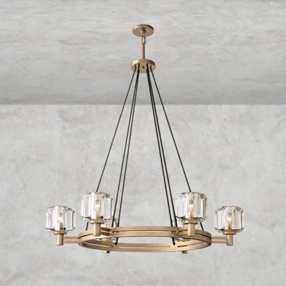 36" / Brass Demaret Round Chandelier 36", 48", 60"