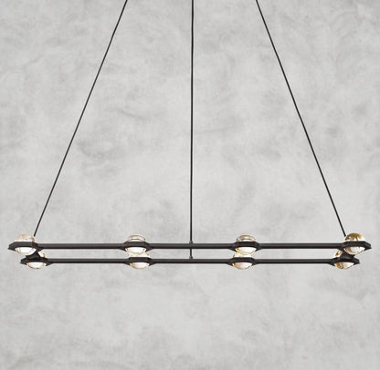 54" / Bronze Éclatant Rectangular Chandelier 54", 72"