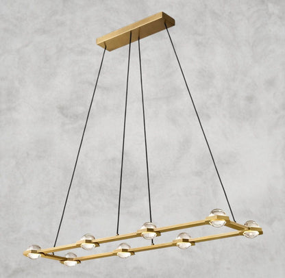Éclatant Rectangular Chandelier 54", 72"