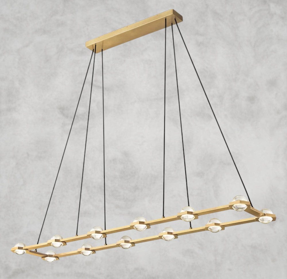 Éclatant Rectangular Chandelier 54", 72"