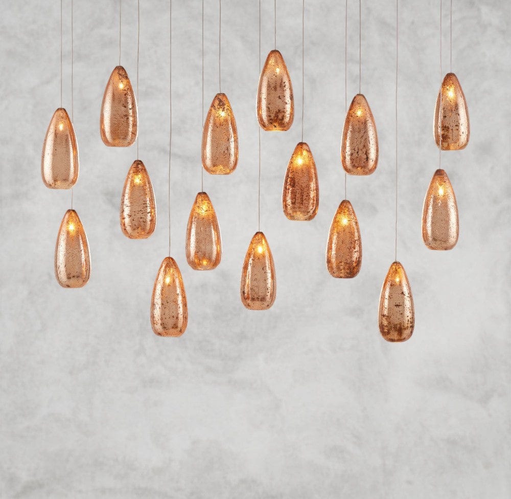 48" Edda Linear Glass Chandelier 48", 54"