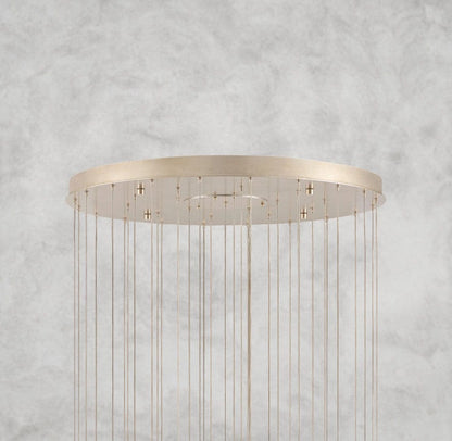 Edda Round Glass Chandelier 23", 35"