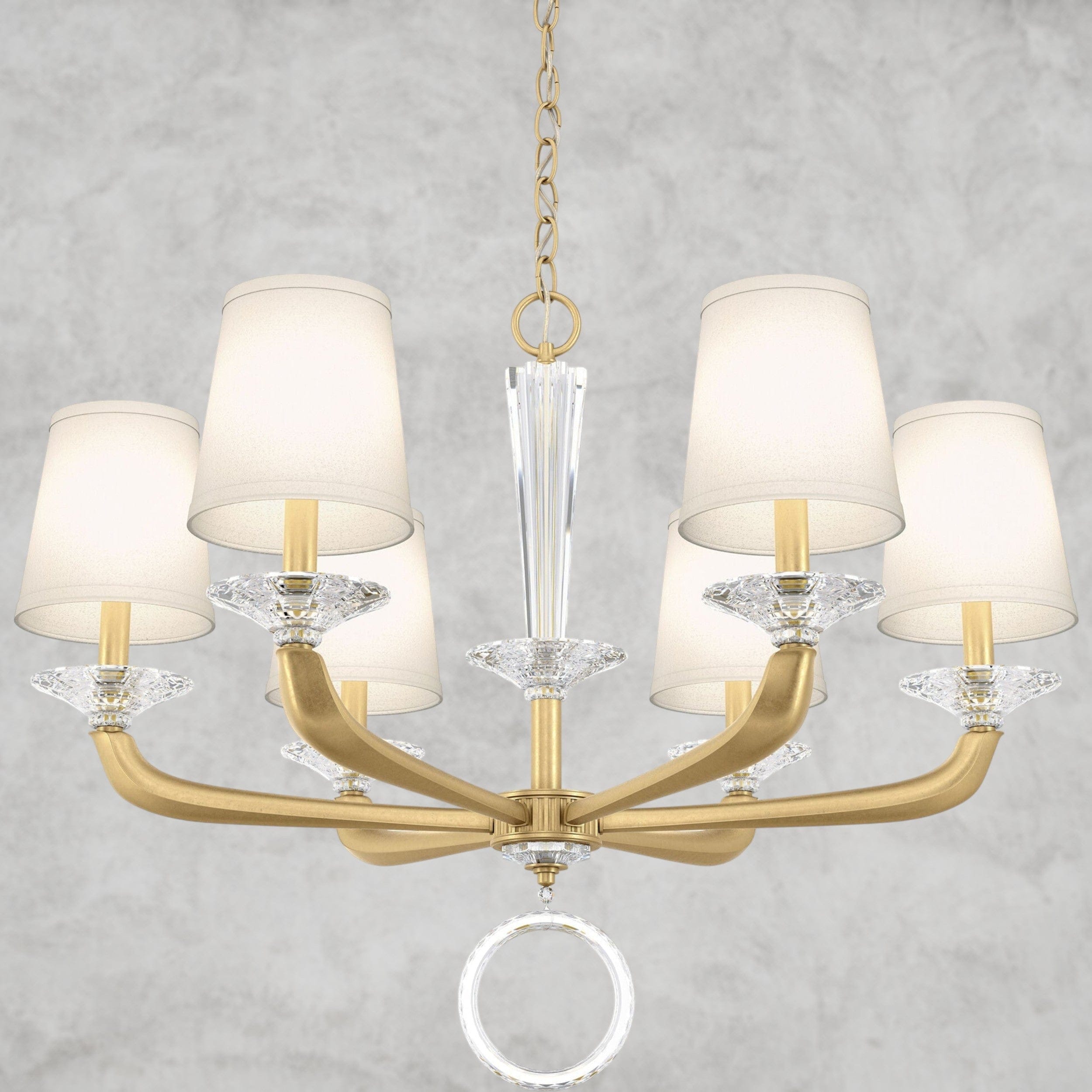 Heirloom Gold Emilea Chandelier 30"