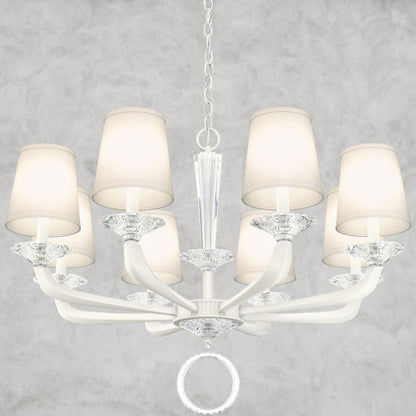 White Emilea Chandelier 33"