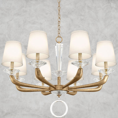 French Gold Emilea Chandelier 33"