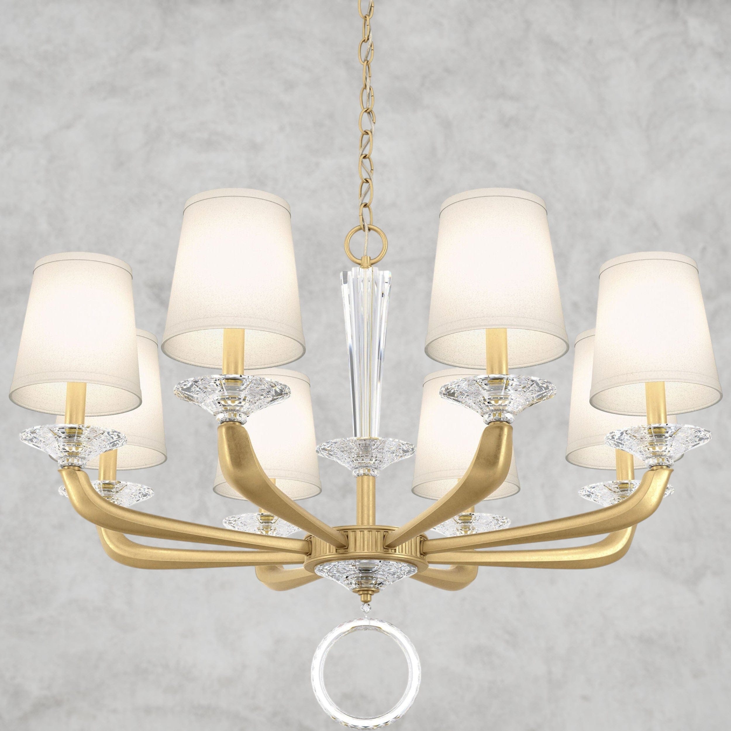 Heirloom Gold Emilea Chandelier 33"