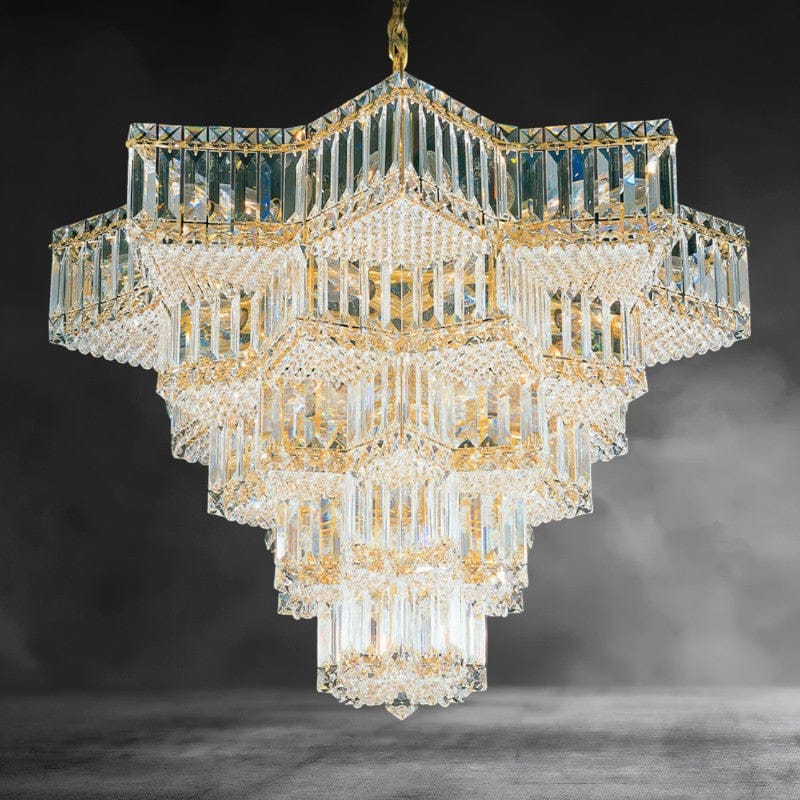 Gold Equinoxe Chandelier 29"