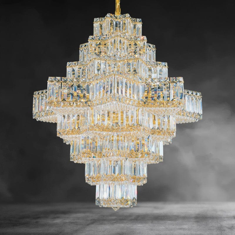 Gold Equinoxe Chandelier 29"