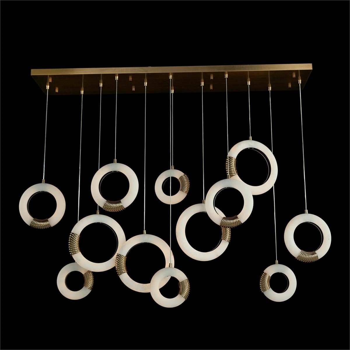Eternix Twelve-Light Horizontal Pendant Chandelier