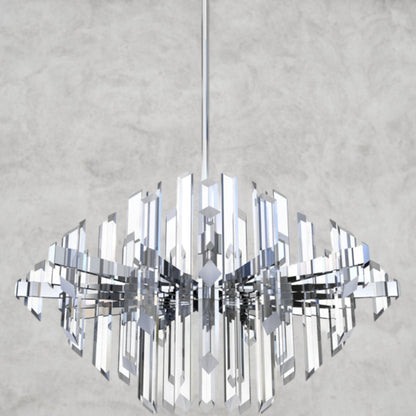 16" H x 23.7" W x 23.7" D Facets 1-Light Kitchen Island LED Chandelier