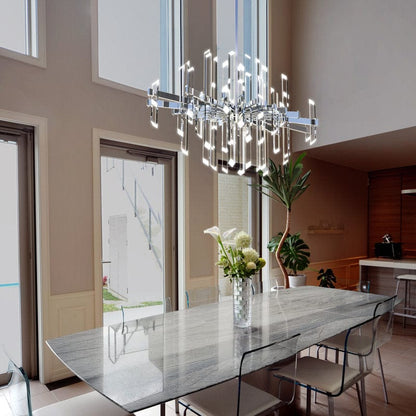 Facets 1-Light Kitchen Island LED Chandelier