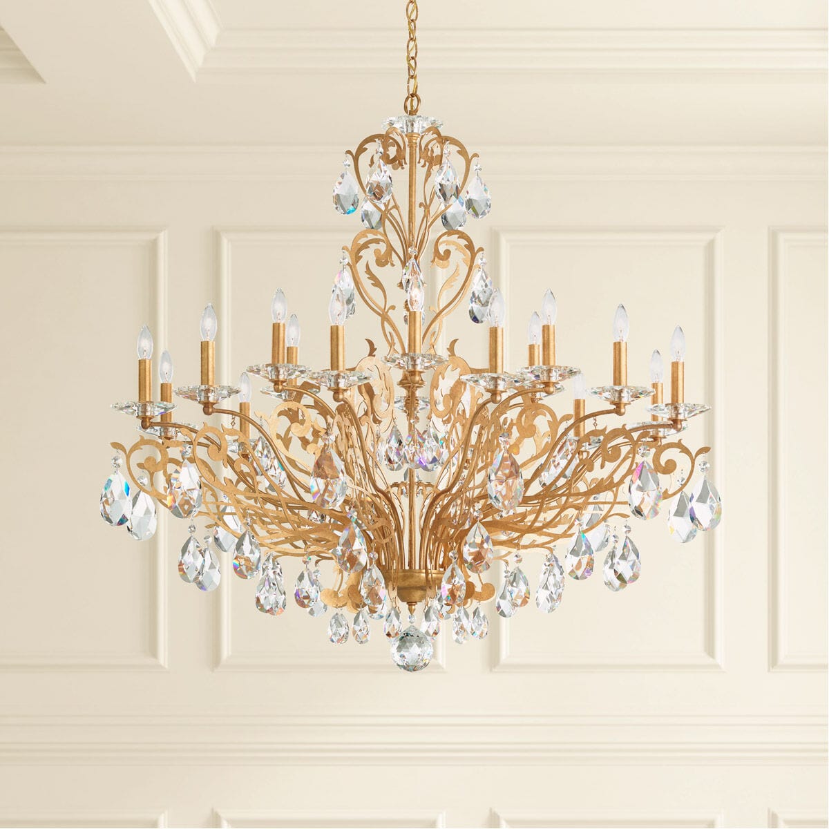 Filigrae Crystal Chandelier39"