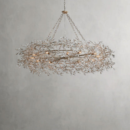 60" / SILVER Fiore Crown Chandelier 39", 48", 60"