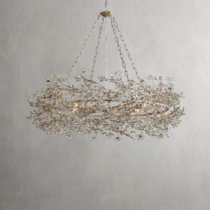 48" / SILVER Fiore Crown Chandelier 39", 48", 60"