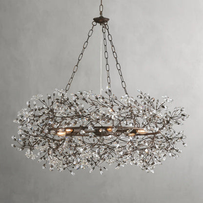 39" / BRONZE Fiore Crown Chandelier 39", 48", 60"