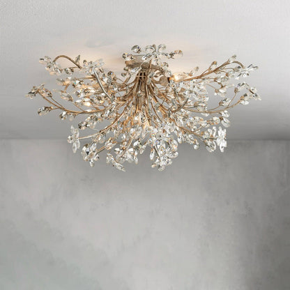SILVER Fiore Flush Mount