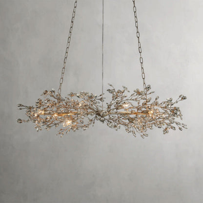 51" / SILVER Fiore Linear Chandelier 51", 68"