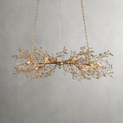 51" / GOLD Fiore Linear Chandelier 51", 68"