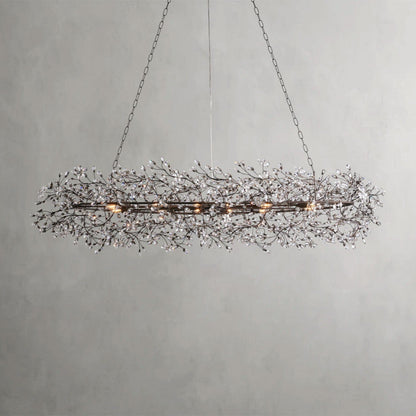 74" / BRONZE Fiore Oval Chandelier 62", 74"