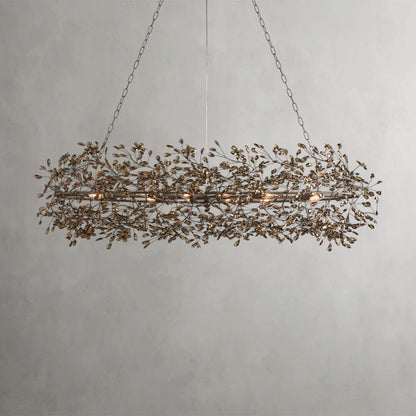 74" / BRONZE/SMOKE Fiore Oval Chandelier 62", 74"