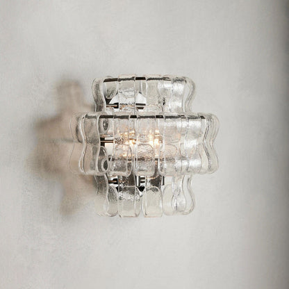 Bronze / Clear Ghiaccio Sconce