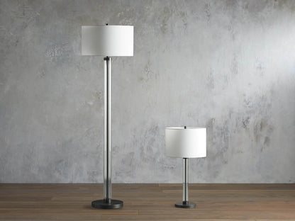 Glass Column Table Lamp