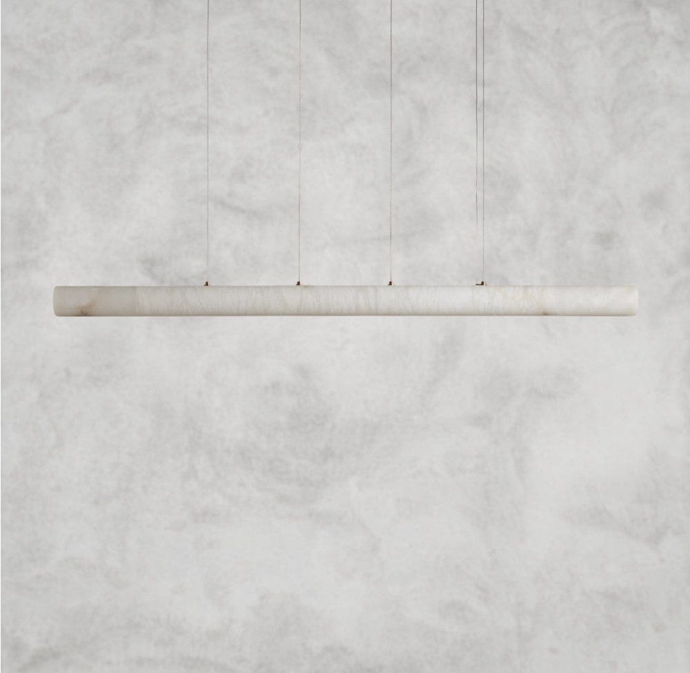 74" Halima Linear Alabaster Chandelier