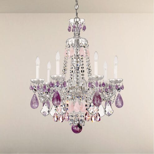 Hamilton Rock Crystal 7-Light Chandelier 24"