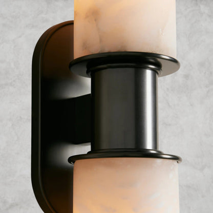 Harlin Double Sconce in Alabaster