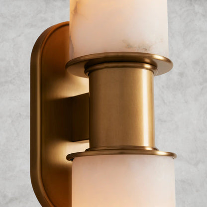 Harlin Double Sconce in Alabaster