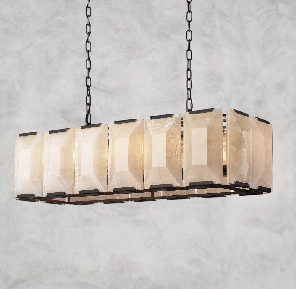 Harlow Calcite Rectangular Chandelier 42", 54", 62", 74"