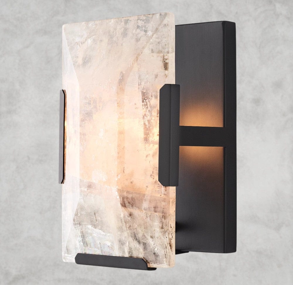 Bronze Harlow Calcite Sconce