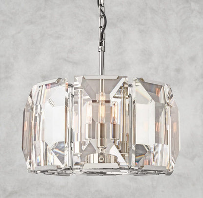19" / Nickle Harlow Crystal Round Chandelier 19", 31", 43", 60"