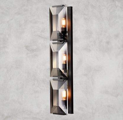 Bronze Harlow Crystal Triple Sconce