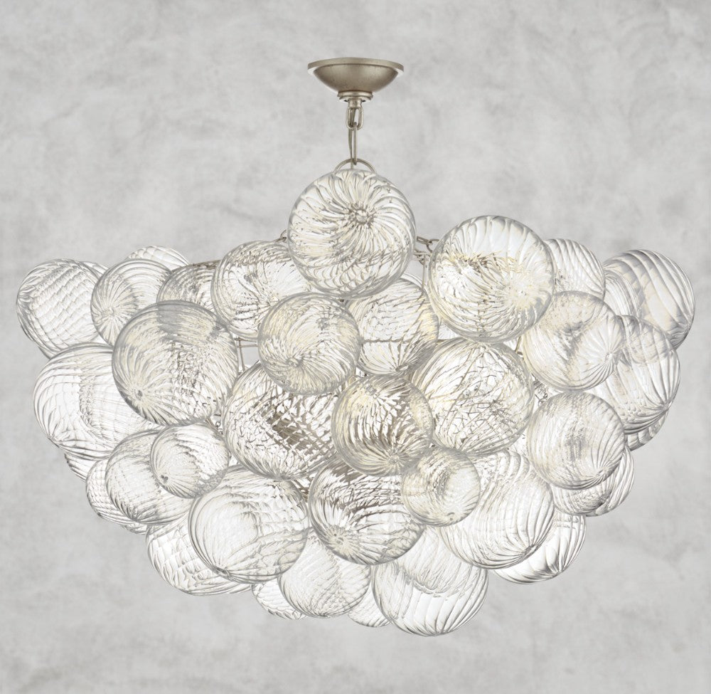 Tera Round Glass Semi-Flush Mount 24", 29", 33", 38"