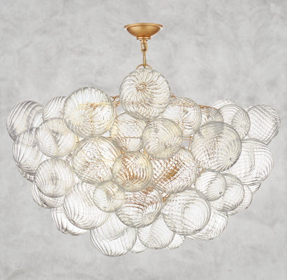 Tera Round Glass Semi-Flush Mount 24", 29", 33", 38"