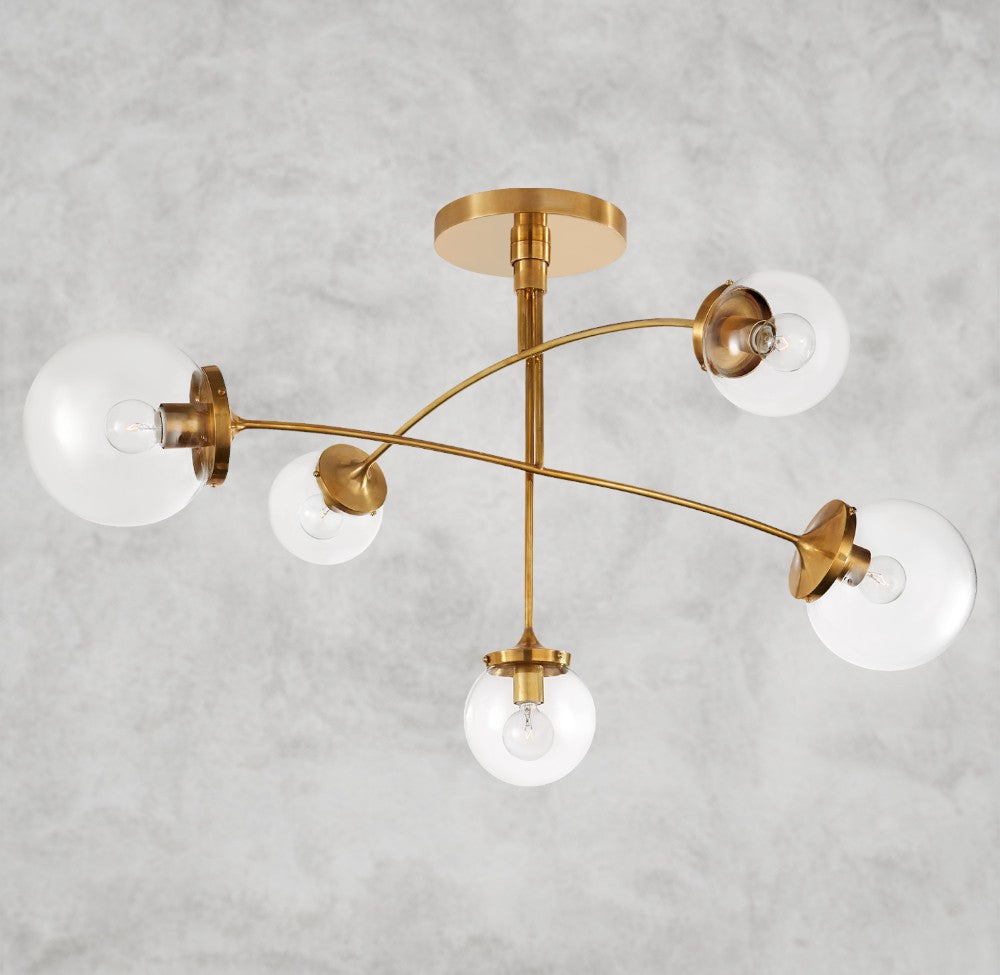 Potiss Branch Glass Chandelier 40", 55"