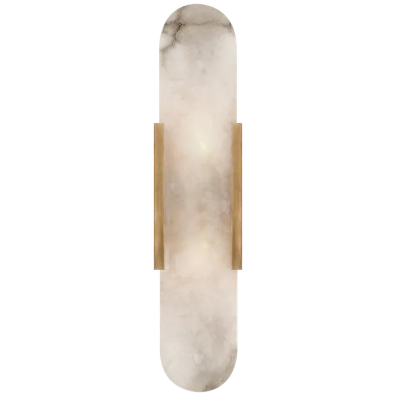Kevin Koltin Melange Elongated Alabaster Wall Sconce Kevinstudiolives Brass H 20''