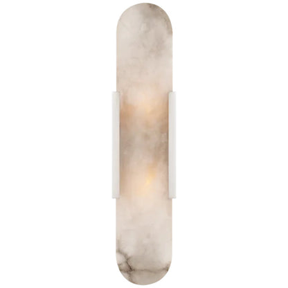 Kevin Koltin Melange Elongated Alabaster Wall Sconce Kevinstudiolives Polished Nickel H 20''