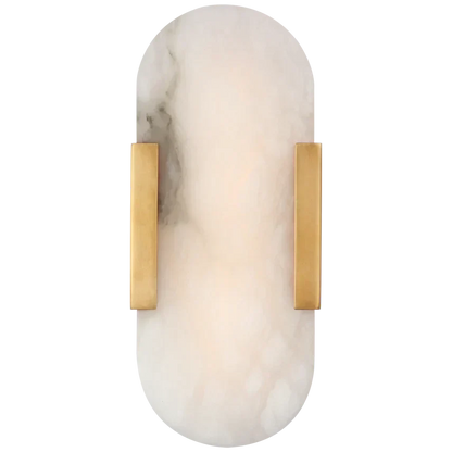 Kevin Koltin Melange Elongated Alabaster Wall Sconce Kevinstudiolives Brass H 13.8''