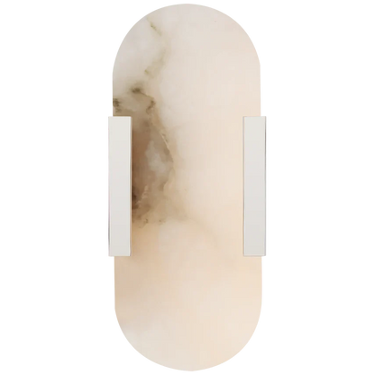 Kevin Koltin Melange Elongated Alabaster Wall Sconce Kevinstudiolives Polished Nickel H 13.8''