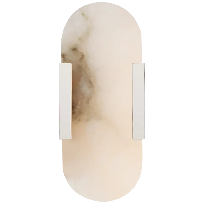 Kevin Koltin Melange Elongated Alabaster Wall Sconce Kevinstudiolives Polished Nickel H 13.8''
