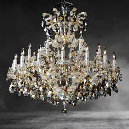 Antique Brass La Scala 25-Lights Chandelier